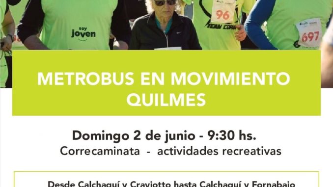Metrobus en movimiento