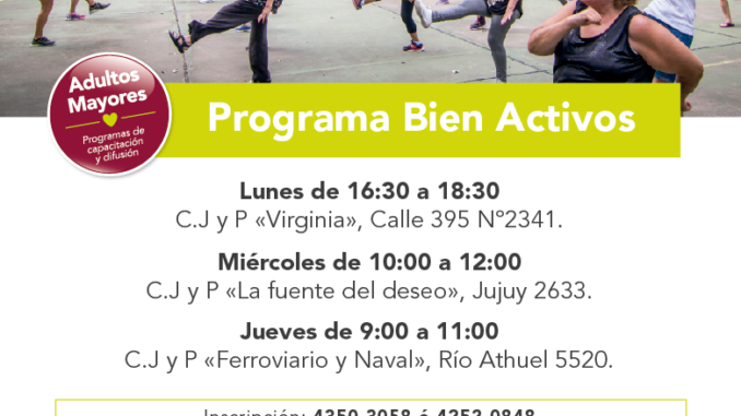 TALLERES ADULTOS MAYORES