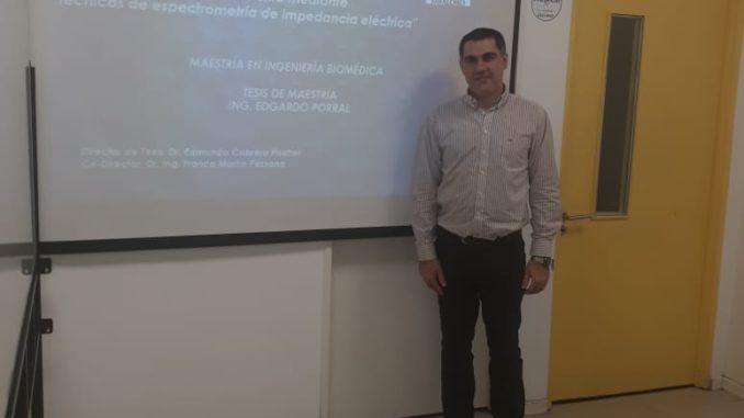 El Ing. Edgardo Porral obtuvo el título de Magíster
