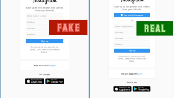 Instagram-Phishing