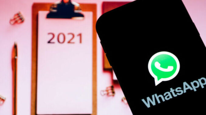 In this photo illustration a Whatsapp logo seen displayed on