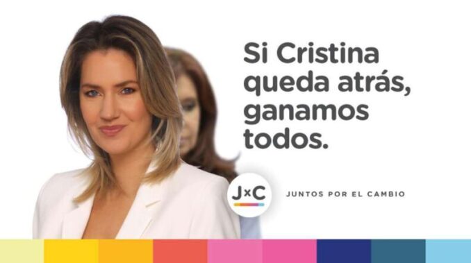 El afiche de campaña de la periodista Carolina Losada contra Cristina Kirchner que se volvió viral  