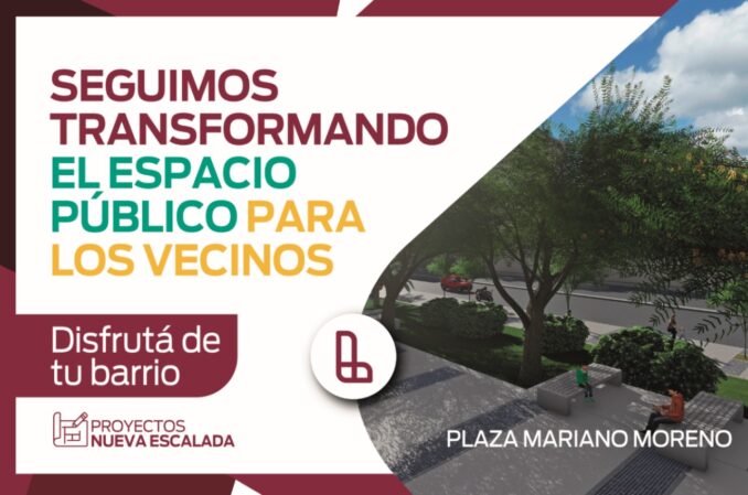 Plan Estratégico Ambiental: Comenzó la puesta en valor de la Plaza Mariano Moreno en Remedios de Escalada