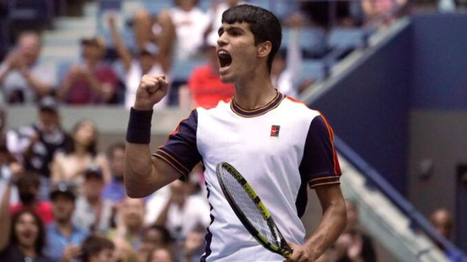 US Open: Histórica victoria de Carlos Alcaraz de 18 años ante Stefanos Tsitsipas