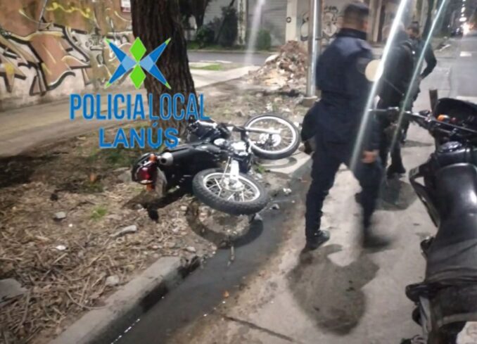 Persecución, choque y detención en Lanús Oeste