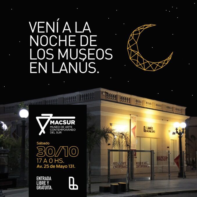 Llega a Lanús la Edición 2021 de “La Noche de los Museos”