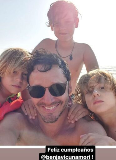 En el cumpleaños de Benjamín Vicuña, Pampita lo saludó con una foto familiar