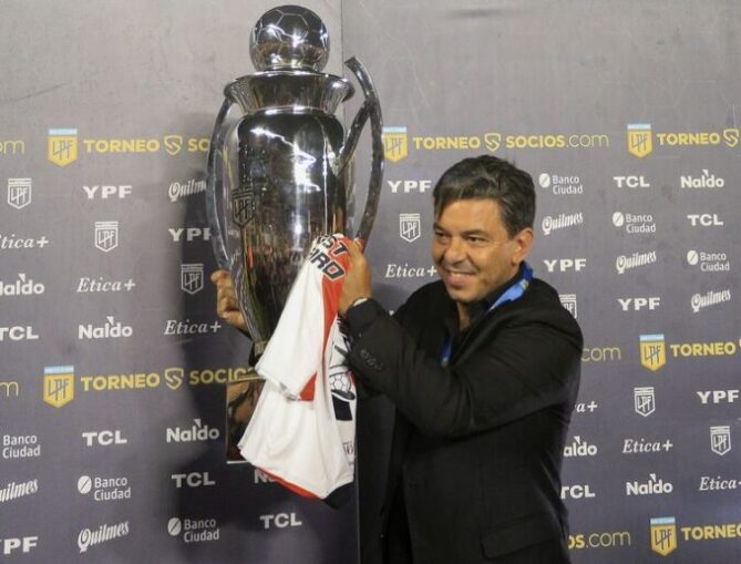 Marcelo Gallardo “el hombre récord”, celebró la obtención del título que le faltaba con River
