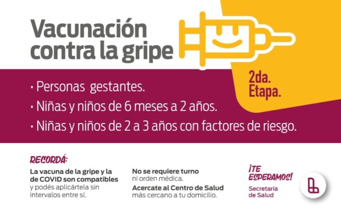 Comenzó la segunda etapa de vacunación antigripal en Lanús