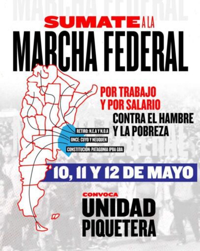 Organizaciones piqueteras confirman una masiva marcha federal de 3 días contra el Gobierno