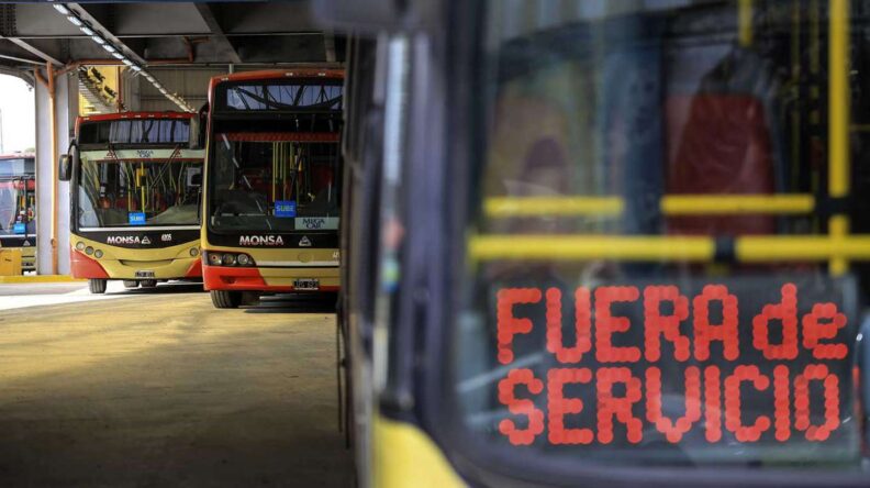 Se confirmó el paro de colectivos: durará 72 horas pero no afectará al Censo