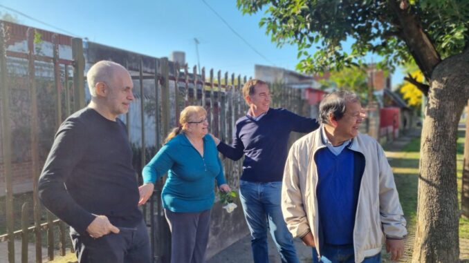 Inseguridad: Rodríguez Larreta y Santilli recorrieron La Matanza