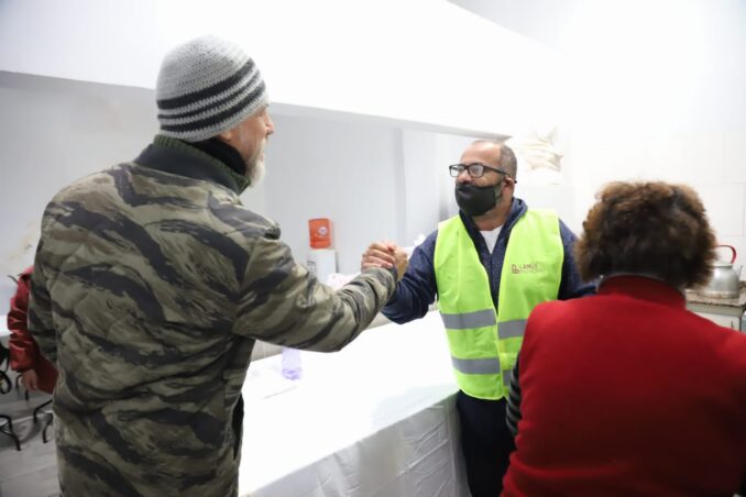 Operativo “solidario” para personas en situación de calle