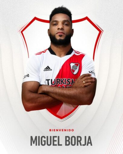 El colombiano Miguel Borja es oficialmente jugador de River Plate: firmó contrato hasta fines de 2025