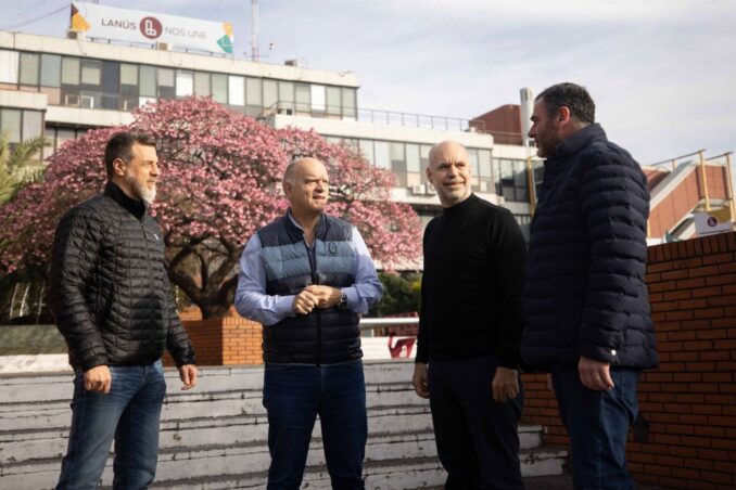 Larreta con Grindetti en Lanús: “escuchar ratifica nuestra forma de gobernar”