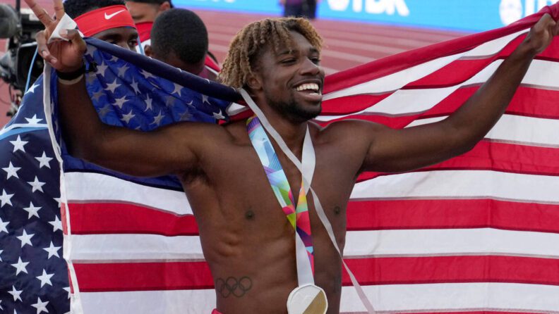 Noah Lyles oro en 200 metros y quedó el tercero mejor en la historia