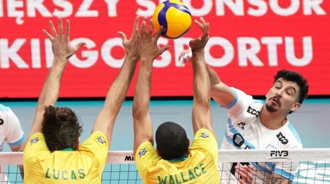 Argentina perdió ante Brasil y se despidió del Mundial de vóley