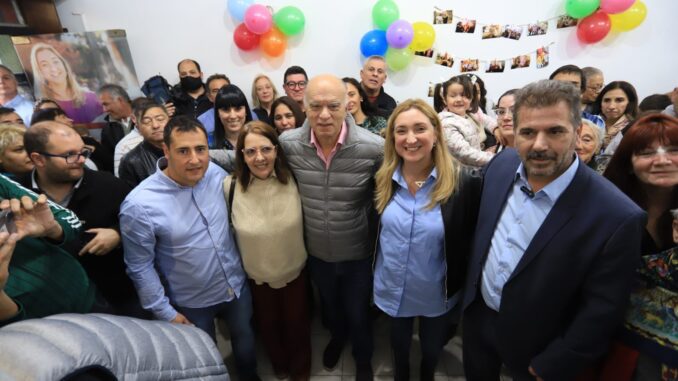 Grindetti y Ritondo inauguraron local de Juntos en Merlo