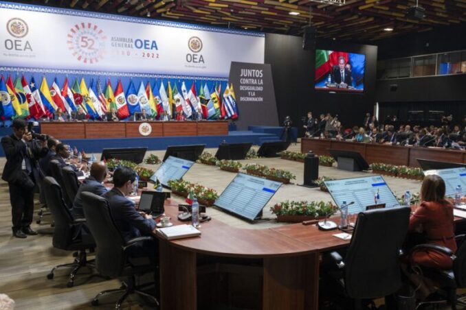 OEA: Argentina no acompañó una declaración de apoyo a Ucrania y de condena a Rusia 