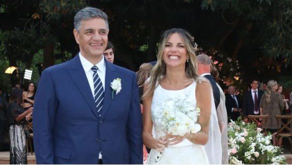 Jorge Macri y Belén Ludueña celebraron su casamiento cargado de emociones