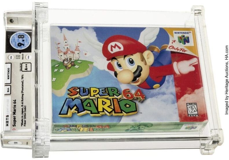 Un juego sin abrir de Super Mario 64 de 1996 se vendió en una subasta por $ 1.56 millones
