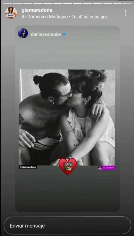 Gianinna Maradona y Daniel Osvaldo