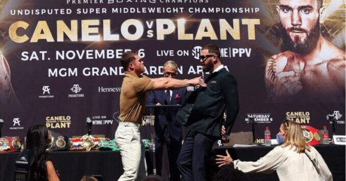 Boxeo:“No hables de mi mamá”; Canelo le responde a Plant con golpes (video)