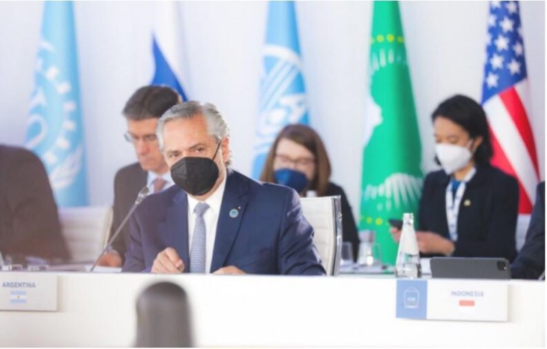 Ante el G20, Fernández mencionó a Perón y pidió"menores tasas y plazos de pago" de la deuda