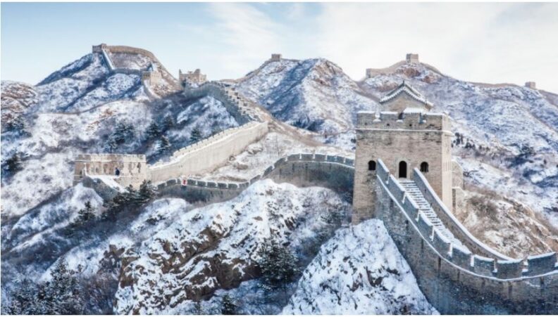Por un fuerte sismo, se derrumbó una parte de la Gran Muralla China: hay nueve heridos