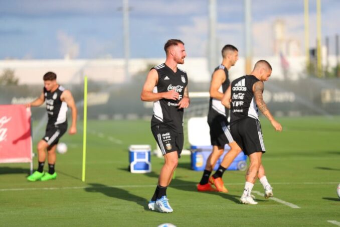 Miami: La Selección volvió a entrenar y recibió la visita del "Pipa" Higuaín